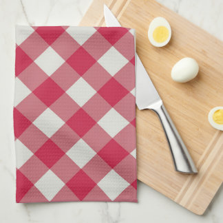 Mooie diamant gingham patroon theedoek