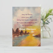 Mooie die Kerstmiskaart met vreugdegeluk wordt Feestdagenkaart (Staand voorkant)