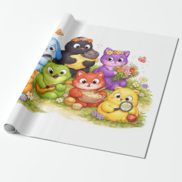 Mooie dier cadeauverpakking cadeaupapier