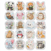 Mooie dier stickers met een esthetische uitstralin (Voorkant)