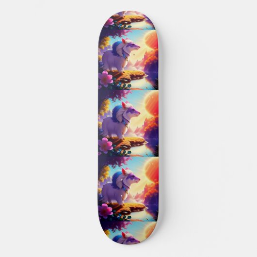 Mooie Dier Zonneschijn Rivier Persoonlijk Skateboard (Voorkant)
