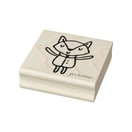 Mooie Dieren Baby Vos Rubberstempel (Stempel)