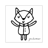 Mooie Dieren Baby Vos Rubberstempel (Afrduk)