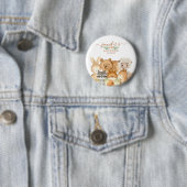 Mooie Dieren Bos Woud Ronde Button 5,7 Cm (In situ)