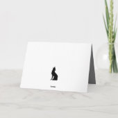 Mooie Dieren in het Woud Kerst Groet Kaart (Achterkant)