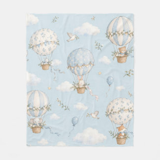 Mooie Dieren Luchtballon Kinderkamer I Kinderen Fleece Deken
