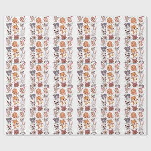 Mooie Dieren Stickerblad Lieve CSticker Cadeaupapier