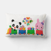 Mooie Dieren Trein Kussen (Achterkant)