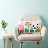 Mooie Dieren Trein Kussen (Stoel)