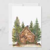 Mooie Dieren uit het Bos Baby Shower Kaart (Achterkant)