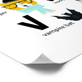 Mooie Dierenalfabet | Sommige Hebben Mutsen Poster (Hoek)