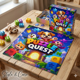 Mooie Dierenpuzzel Avontuur Plezierige Kinderen Sp Legpuzzel