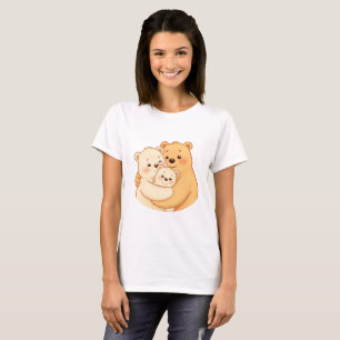 Mooie dikke kat dames T-shirt Grappig dier Cadeau
