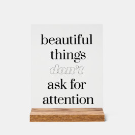 Mooie dingen Acryl Teken Acryl Bord