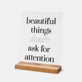 Mooie dingen Acryl Teken Acryl Bord (Hoek)