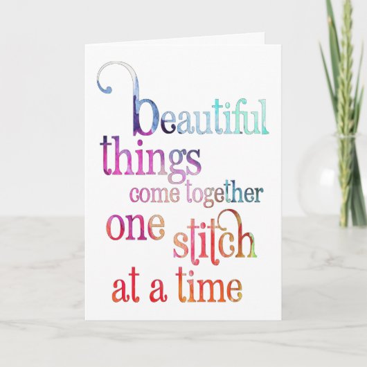 Mooie dingen bemoediging kaart (Voorkant)