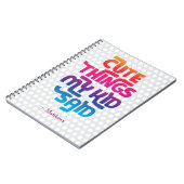 Mooie dingen die mijn kind zei cadeau voor ouders  notitieboek (Linkerzijde)