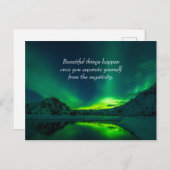 Mooie dingen gebeuren Inspirerend citaat Briefkaart (Voorkant / Achterkant)