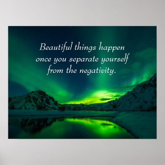 Mooie dingen gebeuren Inspirerend citaat Poster (Voorkant)