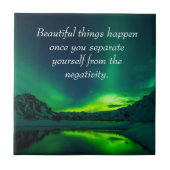 Mooie dingen gebeuren Inspirerend citaat Tegeltje (Voorkant)