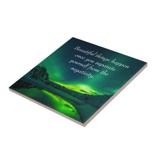 Mooie dingen gebeuren Inspirerend citaat Tegeltje (Zijkant)