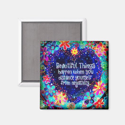 Mooie dingen gebeuren magneet (Voorkant / Achterkant)