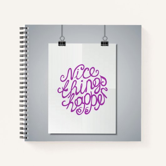 Mooie dingen gebeuren notitieboek (Voorkant)