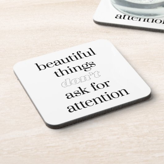 Mooie dingen, hard plastic Onderzetter (Linkerzijde)