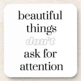 Mooie dingen, hard plastic Onderzetter