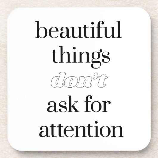 Mooie dingen, hard plastic Onderzetter (Voorkant)