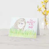 Mooie Dingen In Kleine Dingen Kaart (Gele Bloem)