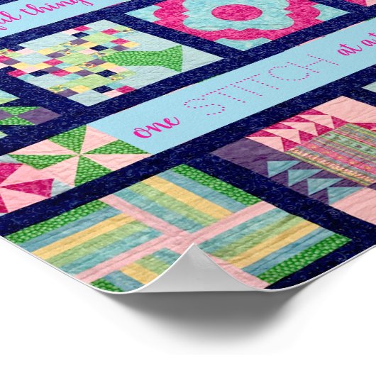 Mooie dingen komen op elk moment samen poster (Hoek)