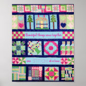 Mooie dingen komen op elk moment samen poster (Voorkant)