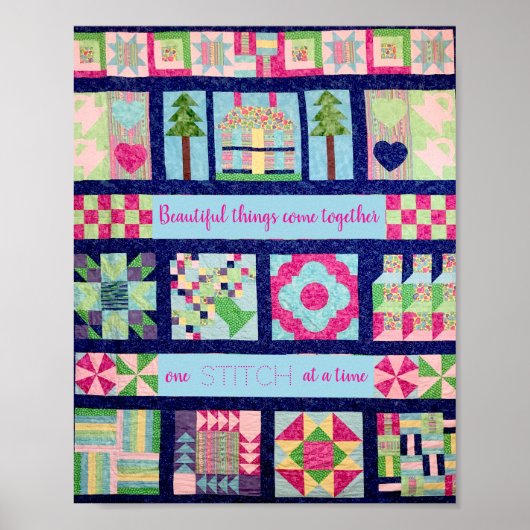 Mooie dingen komen op elk moment samen poster (Voorkant)