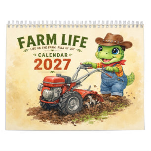 Mooie Dino Boerderij Levenskalender 2027 Boerderij Kalender