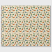 Mooie Dino-cadeaupapier Cadeaupapier (Vlak)