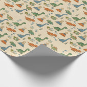 Mooie Dino-cadeaupapier Cadeaupapier (Hoek)