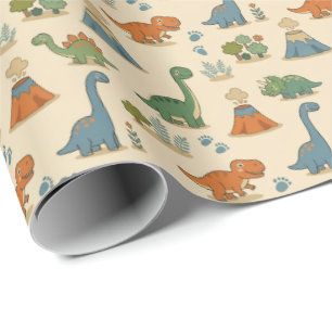 Mooie Dino-cadeaupapier Cadeaupapier