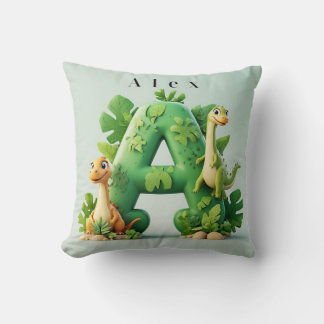 🦖 Mooie Dinosaur Letter A Jungle Kinderen Leren P Kussen