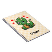 Mooie Dinosauren Notitieboek – Voeg naam toe (Rechterzijde)