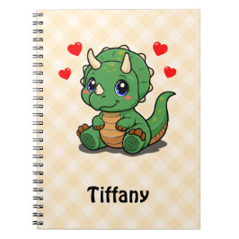 Mooie dinosaurier notitieboek – Voeg naam toe