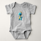 Mooie dinosaurus baby romper (Voorkant)
