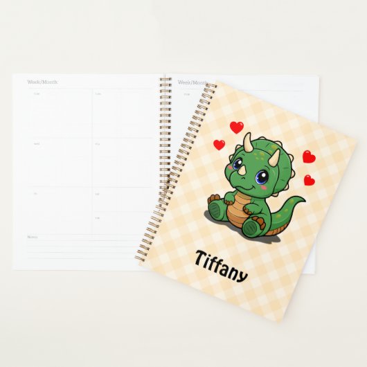 Mooie Dinosaurus Planner – Voeg naam toe (Display)