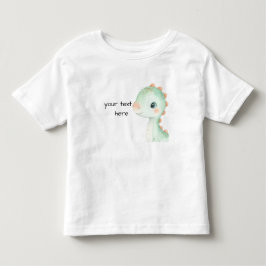 Mooie dinosaurus waterverf gepersonaliseerd babysh kinder shirts