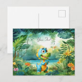 Mooie Dinosauruskaart Briefkaart (Voorkant / Achterkant)
