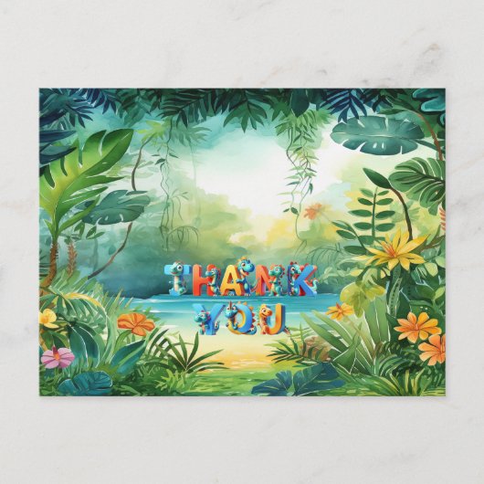 Mooie Dinosauruskaart Briefkaart (Voorkant)