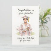 Mooie diploma kaart (Staand voorkant)
