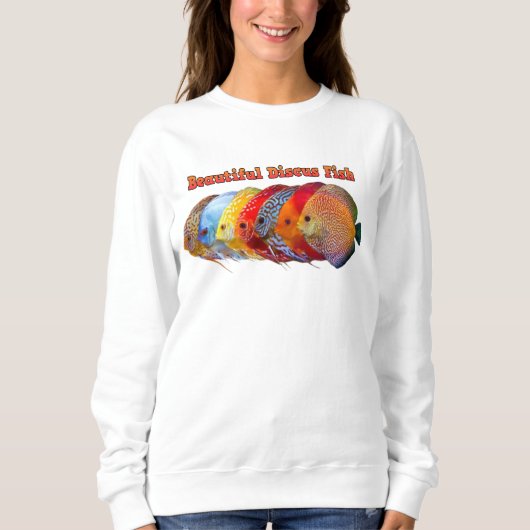 Mooie discus vis sweatshirt (Voorkant)