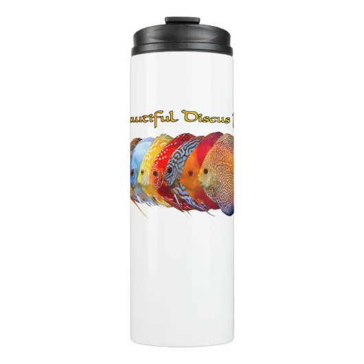 Mooie discus vis thermische tuimelaar thermosbeker (Voorkant)