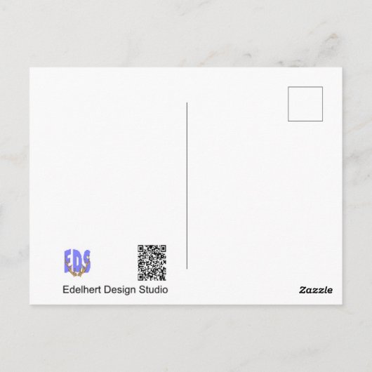 Mooie distelvink aangepaste tekst BEDANKT briefkaa Briefkaart (Achterkant)